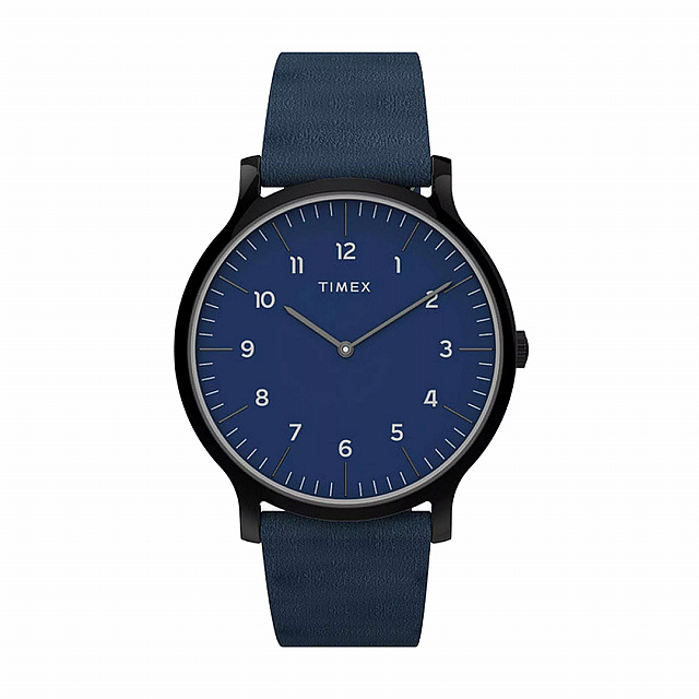 Norway 40mm Leather Strap - Blue